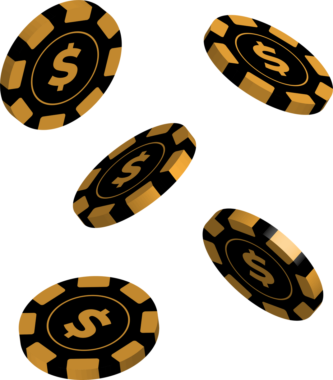 Poker Chips Illustration